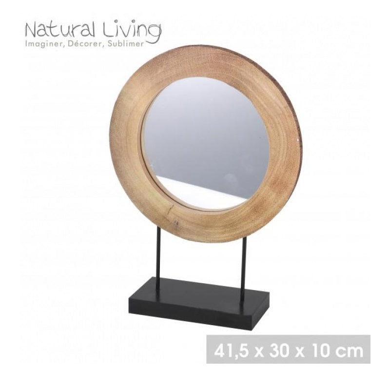 ΚΑΘΡΕΠΤΗΣ ΞΥΛΙΝΟΣ ΜΕ ΜΕΤΑΛΛΙΚΗ ΒΑΣΗ 41.5x30x10cm