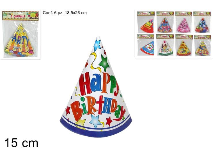 ΚΑΠΕΛΑ ΠΑΡΤΥ 6ΤΕΜ 15cm