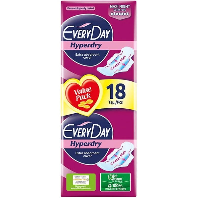 EVERYDAY ΣΕΡΒΙΕΤΑ MAXI NIGHT 18ΤΕΜ