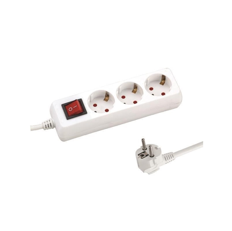 ΠΟΛΥΜΠΡΙΖΟ 3 ΘΕΣΕΩΝ ΜΕ ΚΑΛΩΔΙΟ & ΔΙΑΚΟΠΤΗ EUROLAMP