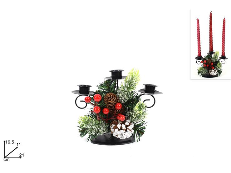 ΚΗΡΟΠΗΓΙΟ XMAS ΜΕ ΓΚΙ ΚΑΙ ΚΟΥΚΟΥΝΑΡΕΣ 16.5x21cm