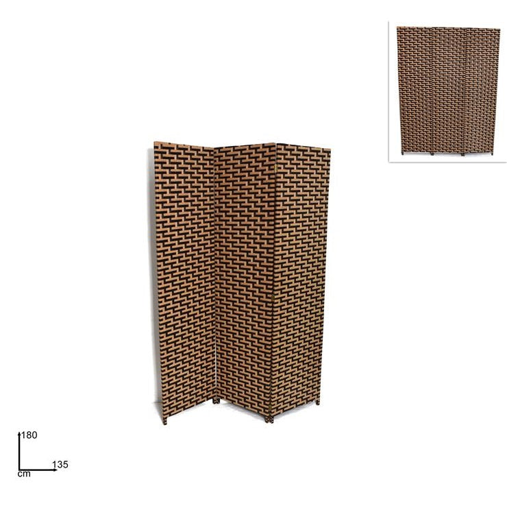 ΠΑΡΑΒΑΝ ΤΡΙΠΛΟ ΔΙΧΡΩΜΟ 180x135cm ART HOME