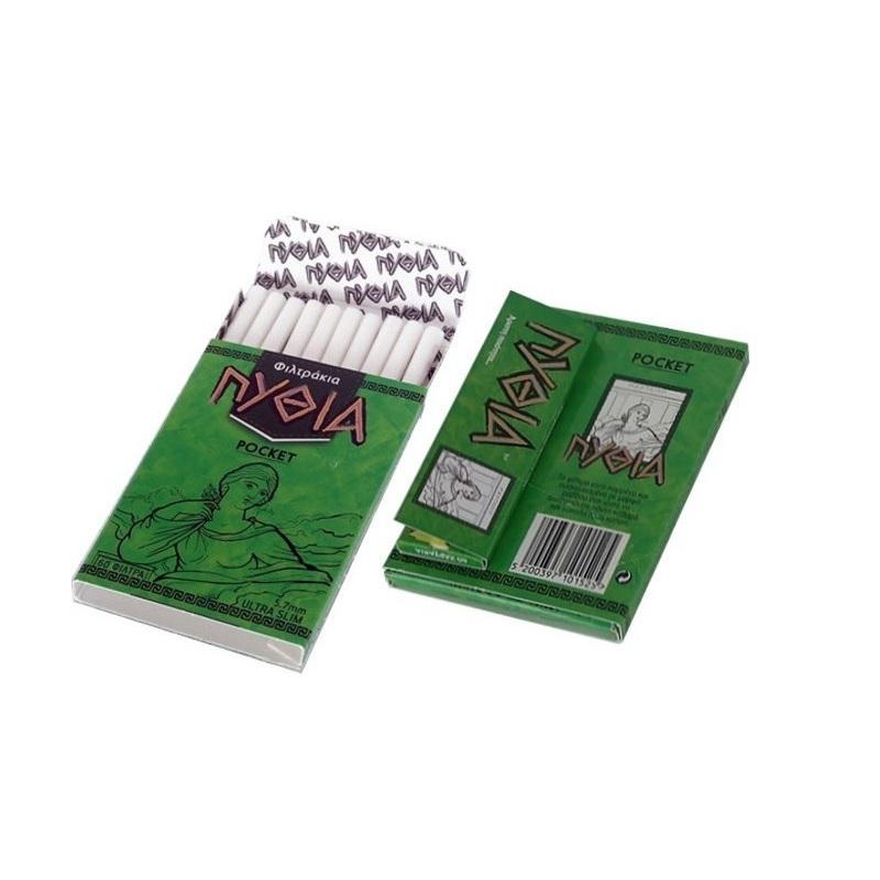 ΠΥΘΙΑ ΦΙΛΤΡΑΚΙΑ ULTRA SLIM ΜΕ ΧΑΡΤΑΚΙ ΠΡΑΣΙΝΟ