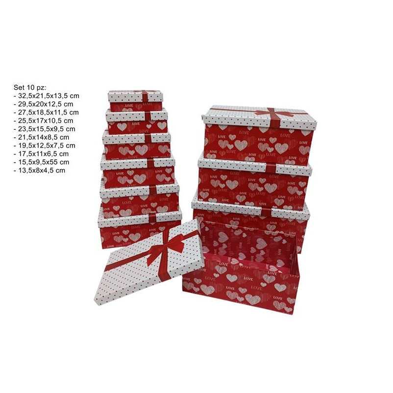 ΚΟΥΤΙ ΔΩΡΟΥ ΧΑΡΤΙΝΟ ΚΑΡΔΙΕΣ 29.5x20x12.5εκ