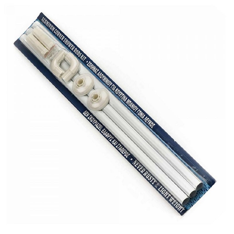 ΣΩΛΗΝΑΣ ΚΟΥΡΤΙΝΑΣ ΜΠΑΝΙΟΥ 80x80x80εκ ΛΕΥΚΟΣ