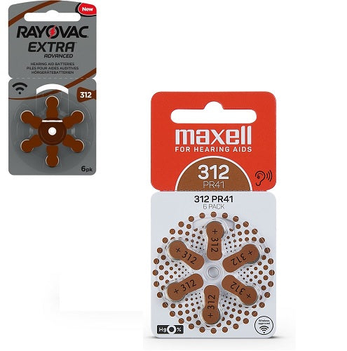 MAXELL 312 ΜΠΑΤΑΡΙΕΣ ΑΚΟΥΣΤΙΚΩΝ ΒΑΡΗΚΟΙΑΣ 6ΤΕΜ
