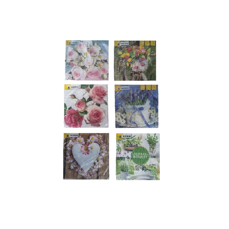 ΧΑΡΤΟΠΕΤΣΕΤΕΣ SPRING FEST 20ΤΕΜ 3Φ 33x33cm HEKU