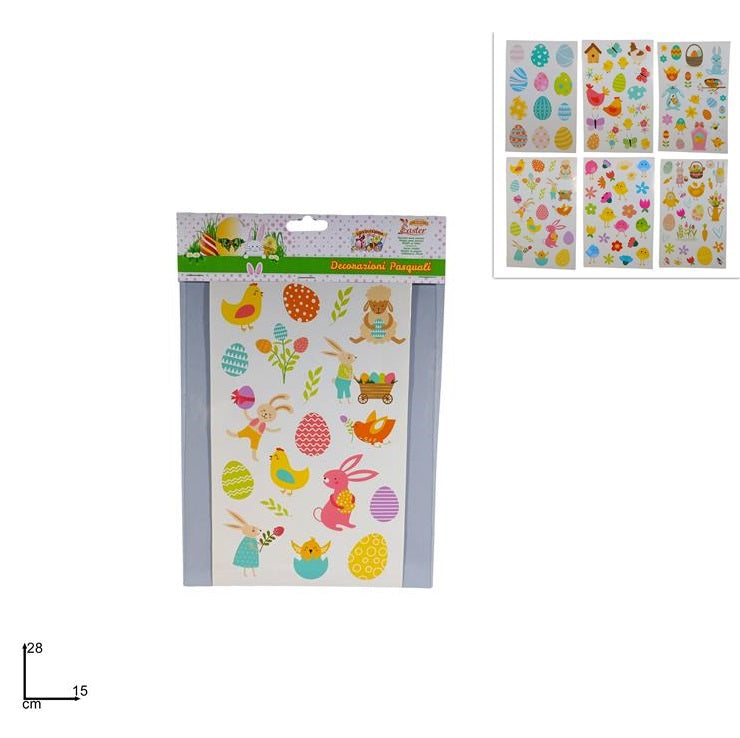 ΑΥΤΟΚΟΛΛΗΤΑ ΠΑΣΧΑΛΙΝΑ 28x15cm ΠΟΛΥΧΡΩΜΑ