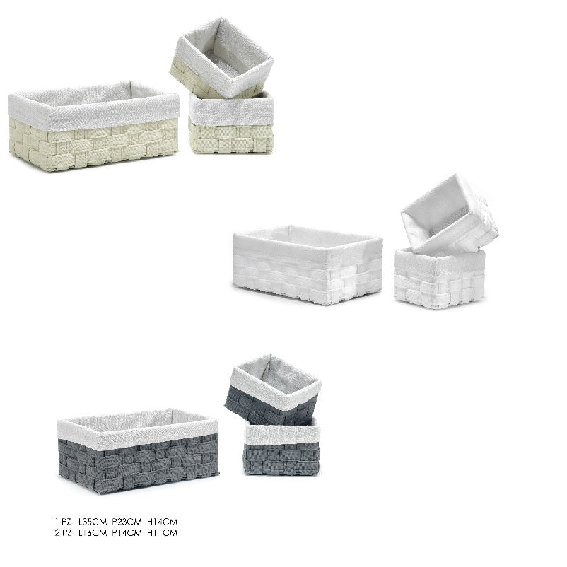ΚΑΛΑΘΙ ΥΦΑΣΜΑ ΠΛΕΚΤΟ ΣΕΤ 3 ΤΕΜ 35.5x16x14.5-19.5x16x13cm