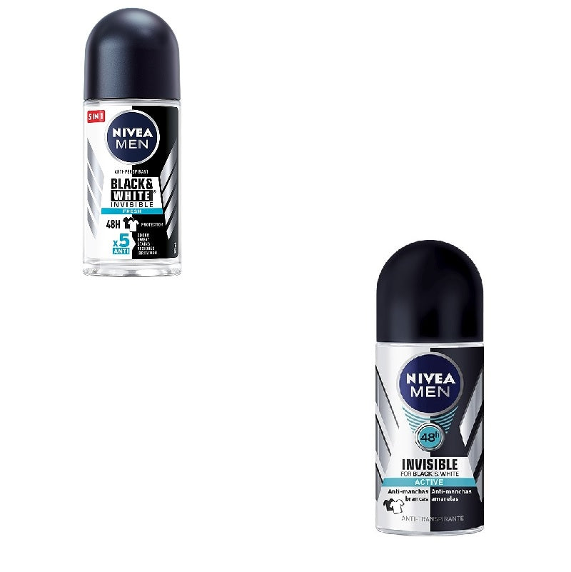NIVEA ΑΠΟΣΜΗΤΙΚΟ ROLL ON 50ml INVISIBLE ACTIVE-FRESH