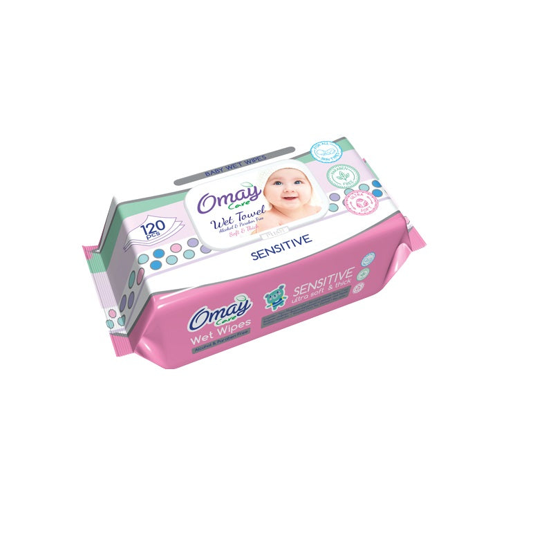 OMAY ΜΩΡΟΜΑΝΤΗΛΑ 120ΤΕΜ SENSITIVE ΜΕ ΚΑΠΑΚΙ