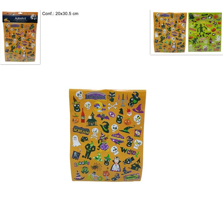 ΑΥΤΟΚΟΛΛΗΤΑ HALLOWEEN ΜΕ GLITTER 20x30.5cm