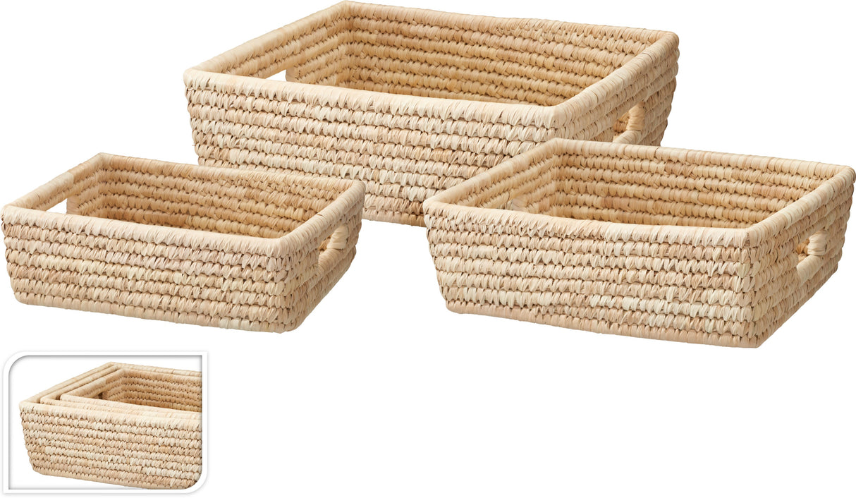 ΚΑΛΑΘΙ ΨΑΘΙΝΟ ΜΕ ΧΕΡΟΥΛΙ 35x27x12cm H&S