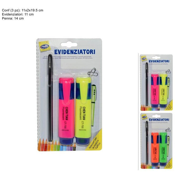 ΜΑΡΚΑΔΟΡΟΣ ΥΠΟΓΡΑΜΜΙΣΗΣ 2ΤΕΜ ΣΕΤ ΜΕ ΣΤΥΛΟ