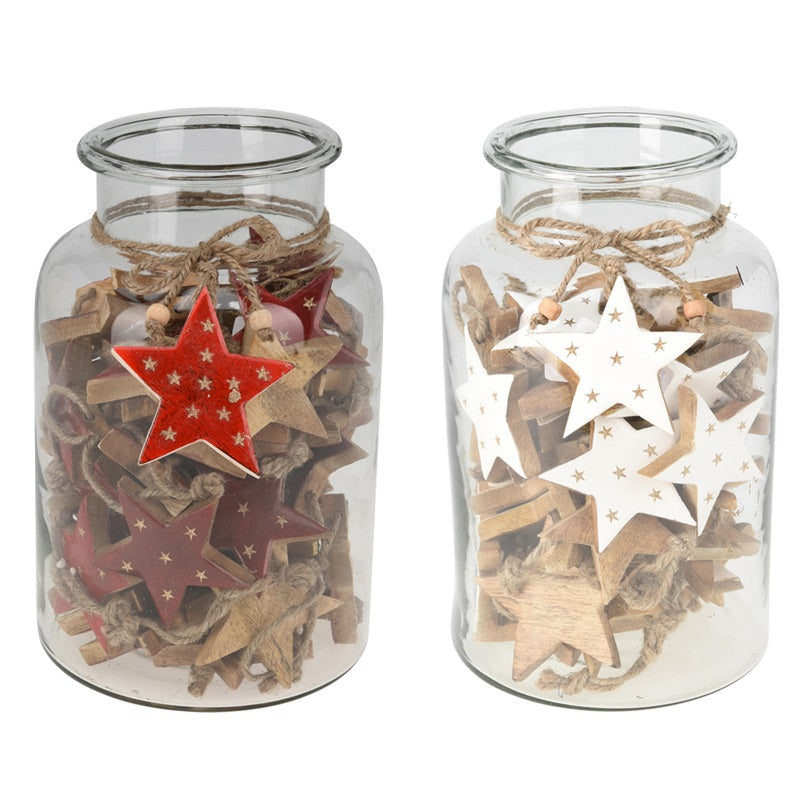 ΑΣΤΕΡΙ XMAS ΞΥΛΙΝΟ 7cm ΚΡΕΜΑΣΤΟ