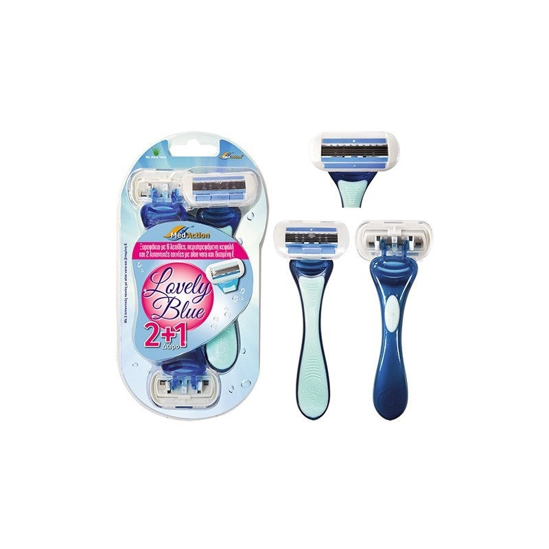 ΞΥΡΑΦΑΚΙΑ 6 ΛΕΠΙΔΕΣ 3ΤΕΜ LOVELY BLUE MED ACTION