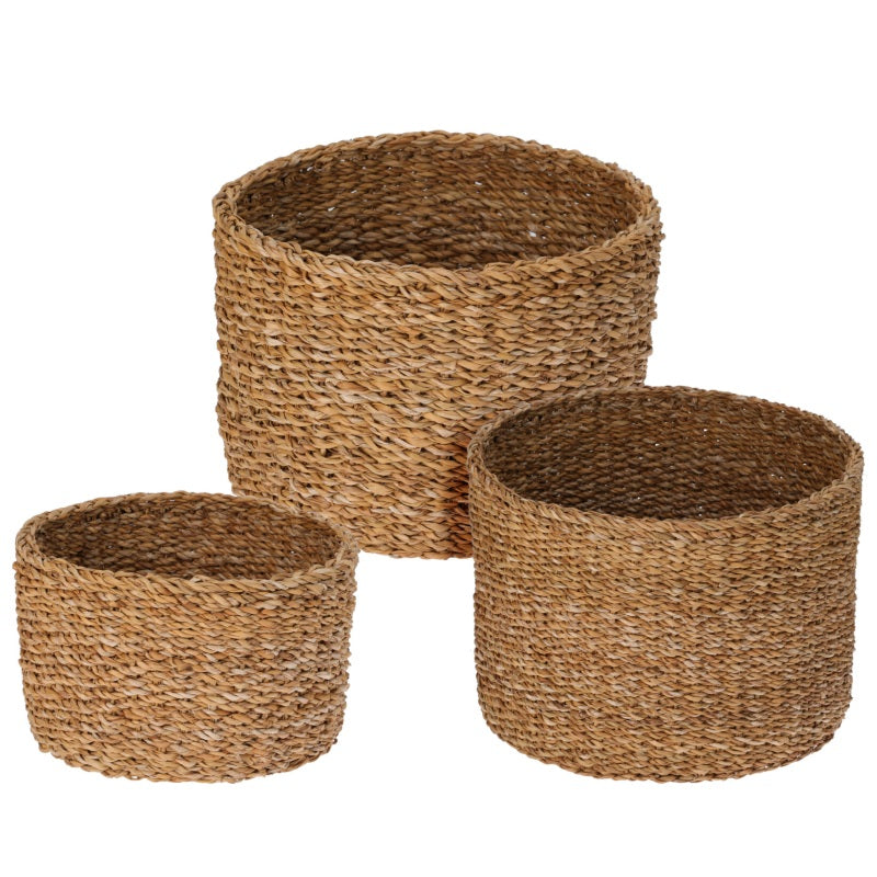 ΚΑΛΑΘΙ SEAGRASS ΣΤΡΟΓΓΥΛΟ 35x25cm H&S