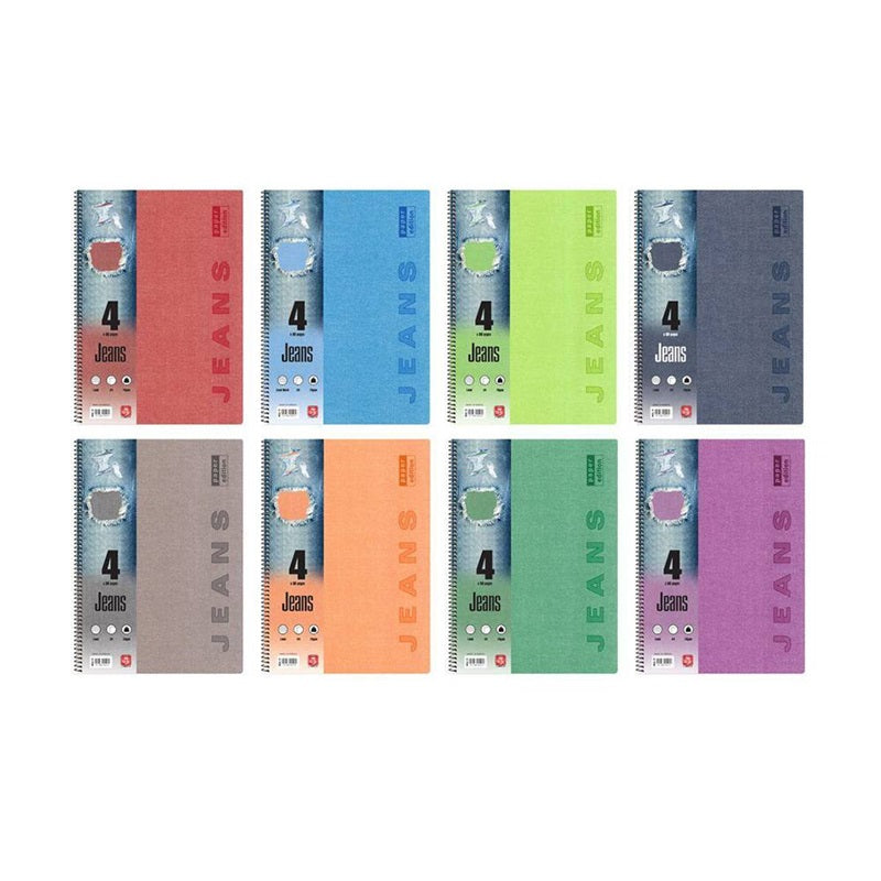 ΣΠΙΡΑΛ 4ΘΕΜ Α4 240Φ JEANS