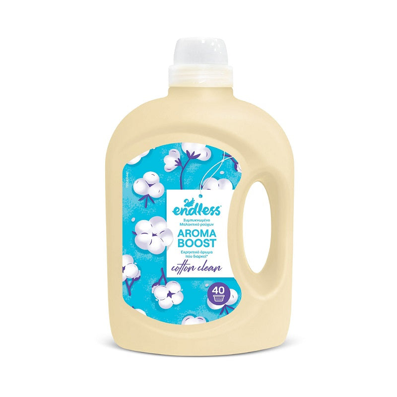 ENDLESS ΜΑΛΑΚΤΙΚΟ BOOST COTTON CLEAN 40μεζ 2lt ΣΥΜΠΥΚΝΩΜΕΝΟ