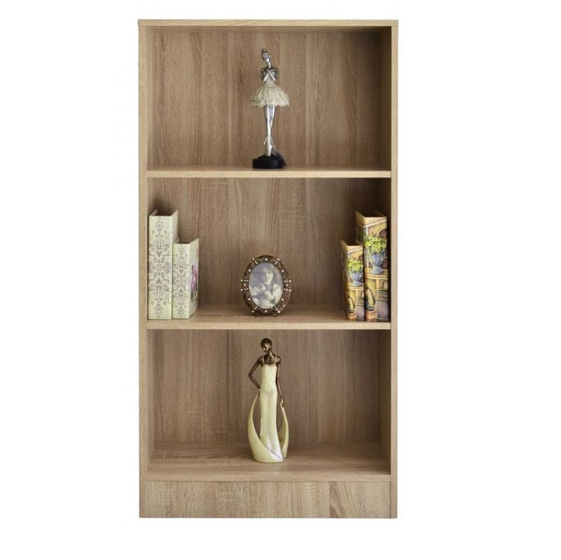 ΒΙΒΛΙΟΘΗΚΗ ΞΥΛΙΝΗ ΜΕ 3 ΡΑΦΙΑ 24x60x120cm ΦΥΣΙΚΟ