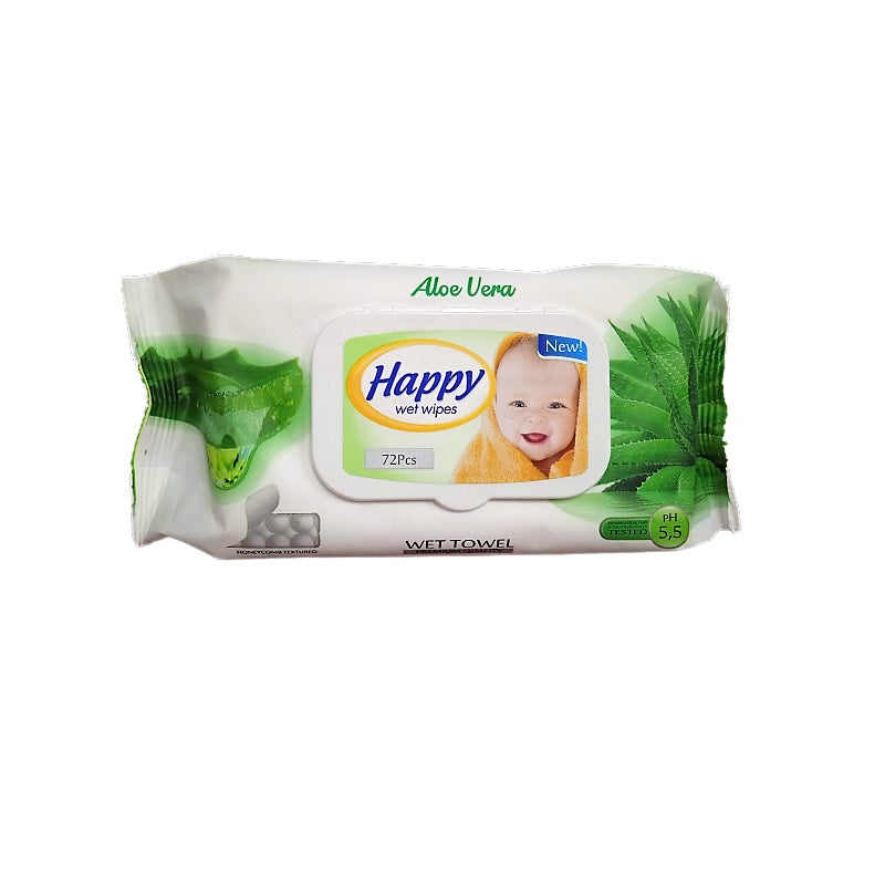 ΜΩΡΟΜΑΝΤΗΛΑ HAPPY ALOE VERA 72TΕΜ ΜΕ ΚΑΠΑΚΙ