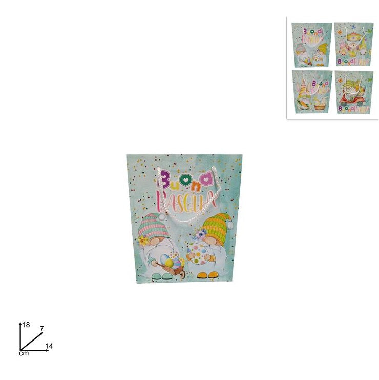 ΤΣΑΝΤΑ ΔΩΡΟΥ ΠΑΣΧΑΛΙΝΟΙ ΝΑΝΟΙ 18x14x7εκ