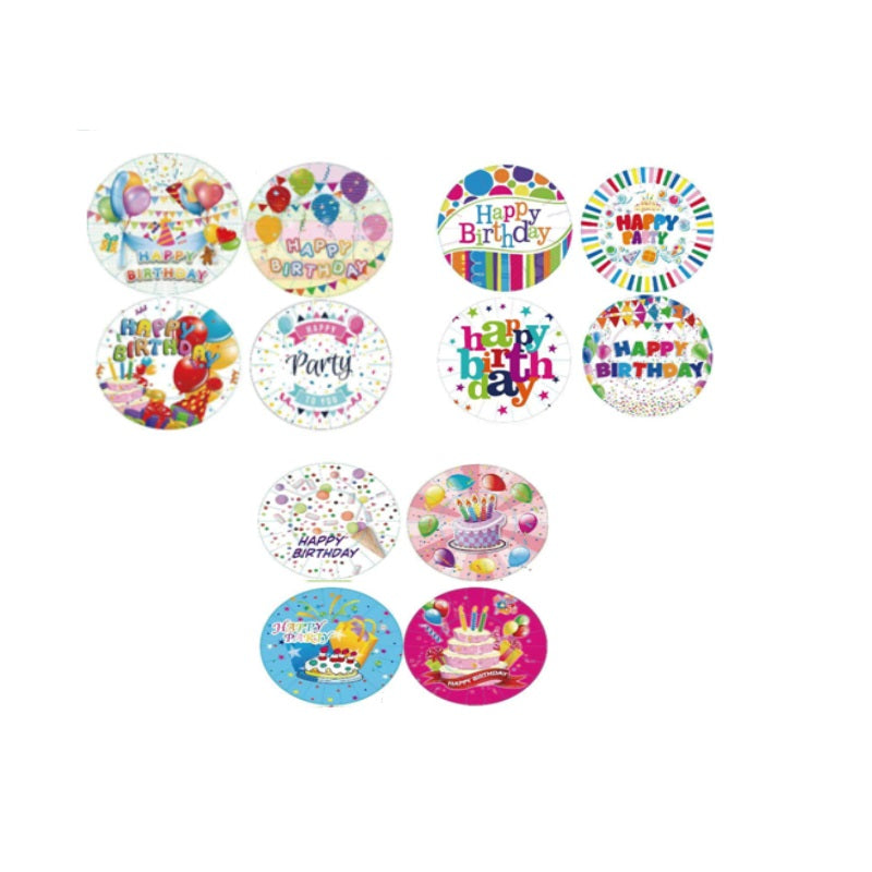 ΠΙΑΤΑ ΠΑΡΤΥ 10TEM 23cm HAPPY BIRTHDAY