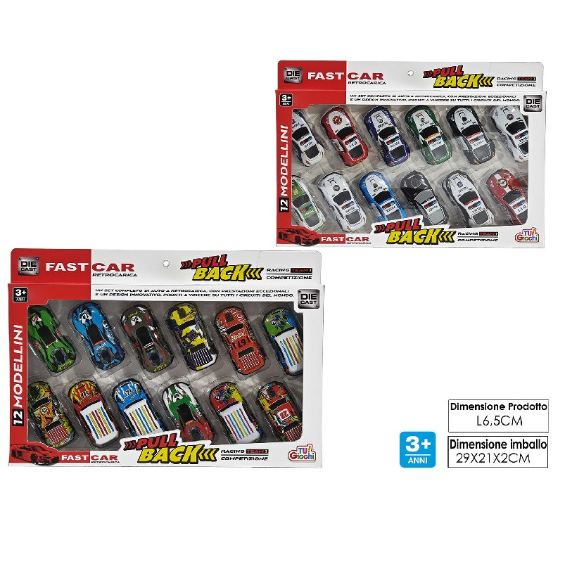 ΑΥΤΟΚΙΝΗΤΑΚΙΑ ΣΕΤ 12ΤΕΜ TUGIOCHI