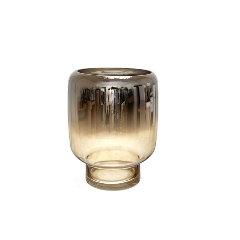 ΑΝΘΟΔΟΧΕΙΟ ΓΥΑΛΙΝΟ ΦΥΣΗΤΟ ΧΕΙΡΟΠΟΙΗΤΟ ΑΣΗΜΙ ΚΑΦΕ 23x30cm