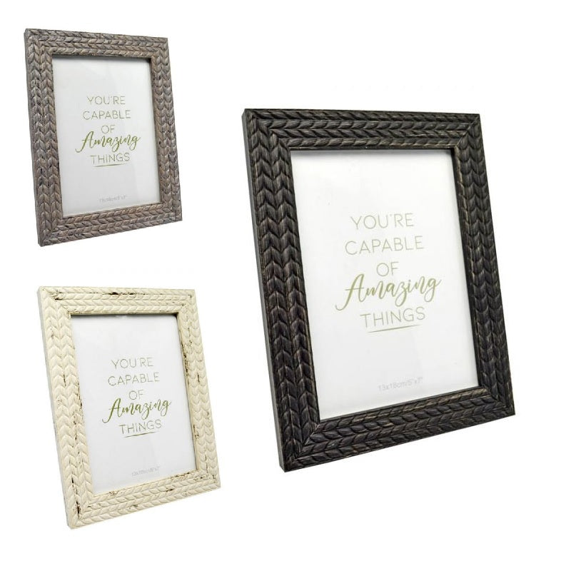 ΦΩΤΟΓΡΑΦΟΘΗΚΗ ΠΛΑΣΤΙΚΗ ΑΝΑΓΛΥΦΗ RATTAN 13x18cm