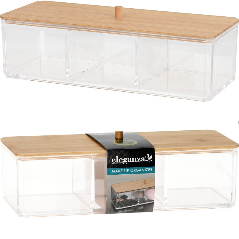 ΘΗΚΗ ΚΑΛΛΥΝΤΙΚΩΝ ΜΕ 3 ΘΗΚΕΣ ΚΑΙ BAMBOO ΚΑΠΑΚΙ