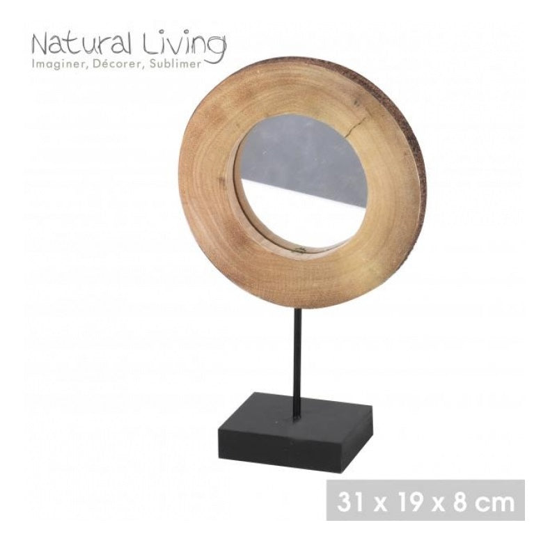 ΚΑΘΡΕΠΤΗΣ ΞΥΛΙΝΟΣ ΜΕ ΜΕΤΑΛΛΙΚΗ ΒΑΣΗ 31x19x8cm