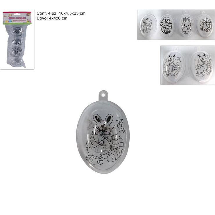 ΑΥΓΑ 6εκ ΔΙΑΦΑΝΑ 4ΤΕΜ ΜΕ ΠΑΣΧΑΛΙΝΑ ΣΚΙΤΣΑ