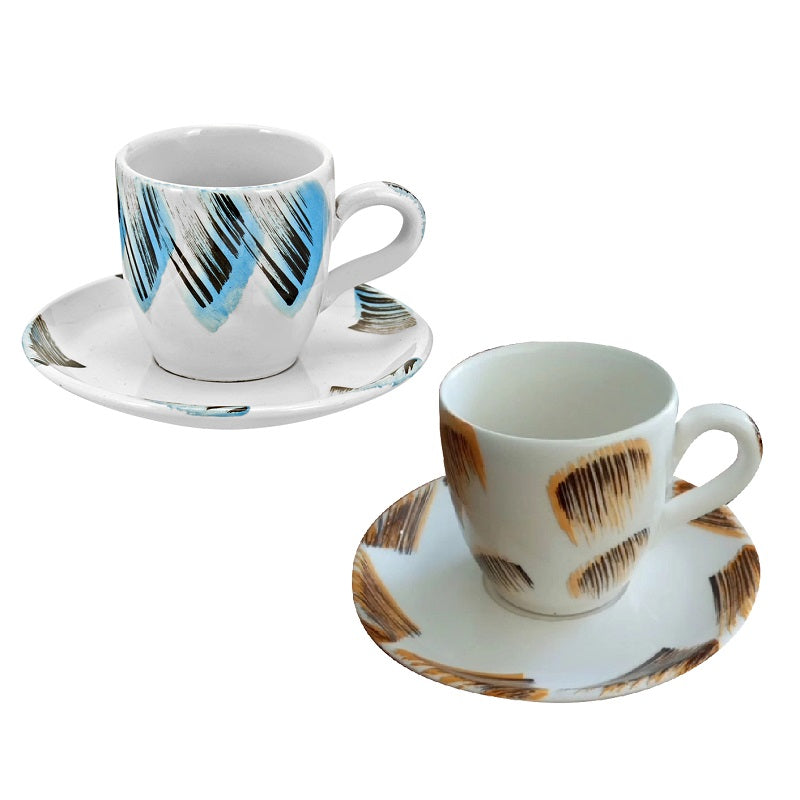 ΦΛΥΤΖΑΝΑΚΙΑ ΚΑΦΕ ΣΕΤ 6ΤΕΜ TNS ΜΕ ΣΧΕΔΙΑ ΚΡΑΦΤ ΚΟΥΤΙ