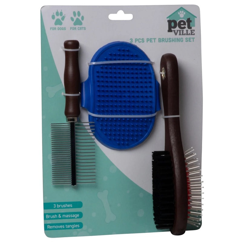 ΣΕΤ ΒΟΥΡΤΣΕΣ ΓΙΑ ΚΑΤΟΙΚΙΔΙΑ 3ΤΕΜ PET VILLE