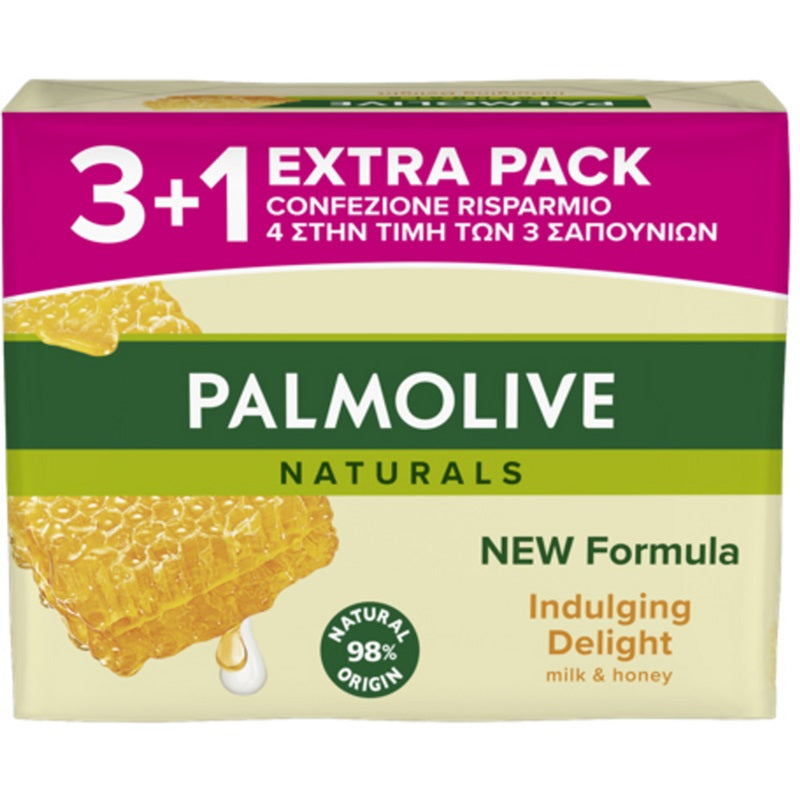 PALMOLIVE ΣΑΠΟΥΝΙ MILK HONEY 90gr 3+1ΔΩΡΟ