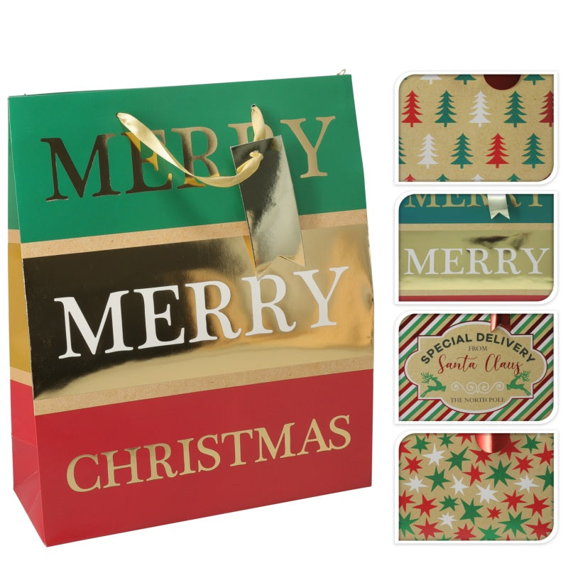 ΤΣΑΝΤΑ ΔΩΡΟΥ ΑΣΤΕΡΙΑ GLITTER 26x32x10cm