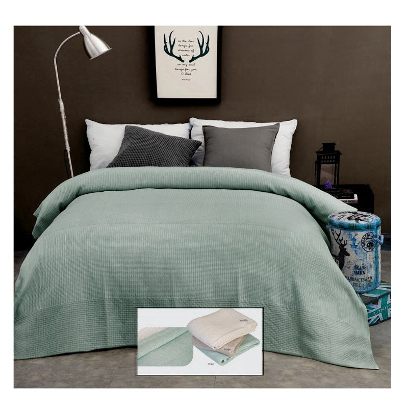 ΚΟΥΒΕΡΛΙ 220x240cm ΒΑΜΒΑΚΕΡΗ COTTON TOUCH
