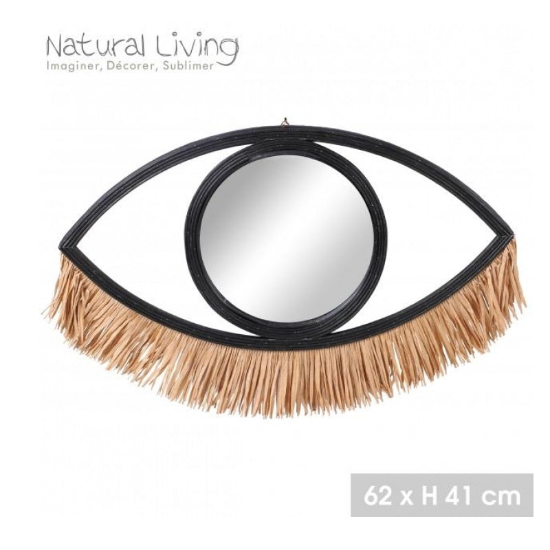 ΚΑΘΡΕΠΤΗΣ ΜΑΤΙ ΜΑΥΡΟ ΜΕ ΚΡΟΣΣΙΑ 62x41cm