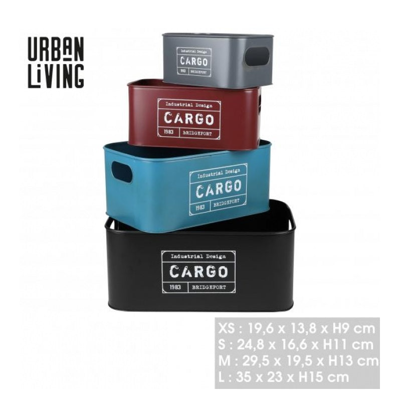 ΚΑΛΑΘΙ ΜΕΤΑΛΛΙΚΟ 35x23x15cm URBAN LIVING