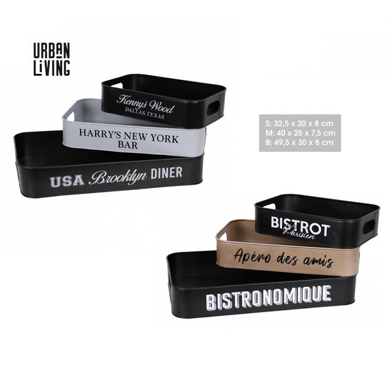 ΔΙΣΚΟΣ ΜΕΤΑΛΛΙΚΟΣ 50x30x8cm URBAN LIVING