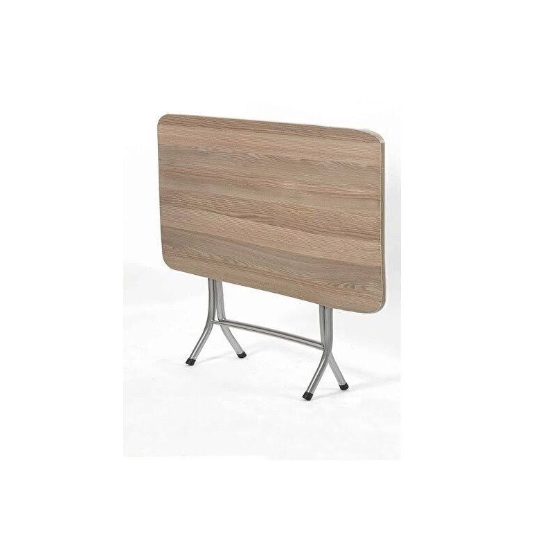 ΤΡΑΠΕΖΙ ΠΤΥΣΣΟΜΕΝΟ 60x90εκ MARMO ΦΥΣΙΚΟ ΜΕ ΜΕΤΑΛΛΙΚΑ ΠΟΔΙΑ