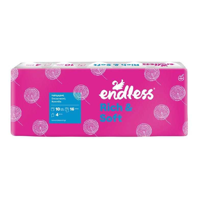 ΧΑΡΤΙ ΥΓΕΙΑΣ 10ΤΕΜ 4Φ 1050gr RICH SOFT ENDLESS