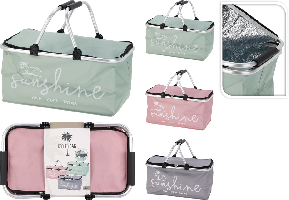 ΙΣΟΘΕΡΜΙΚΗ ΤΣΑΝΤΑ 35lt 48x28x24cm ΜΕ ΜΕΤΑΛΛΙΚΑ ΧΕΡΟΥΛΙΑ