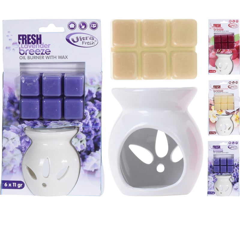 ΑΡΩΜΑΤΙΣΤΗΣ ΚΕΡΑΜΙΚΟΣ ΜΕ WAX MELTS 6x11gr ULTRA FRESH