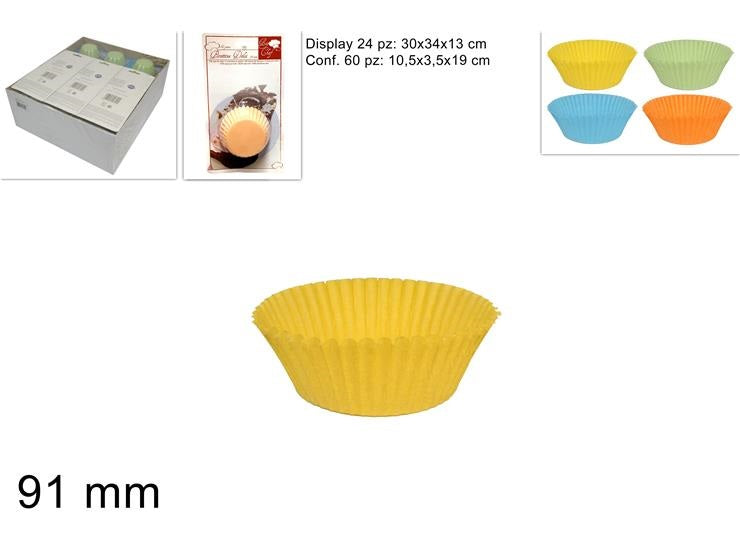 ΦΟΡΜΑΚΙΑ ΧΑΡΤΙΝΑ 60TEM 91mm ΔΙΧΡΩΜΑ