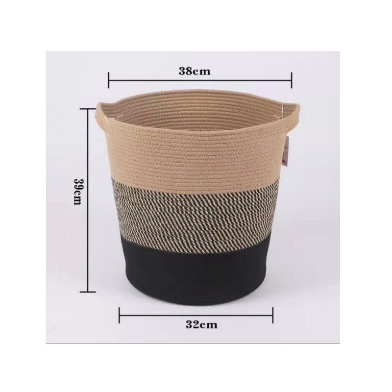 ΚΑΛΑΘΙ COTTON ROPE ΤΡΙΧΡΩΜΟ 39x32x38cm