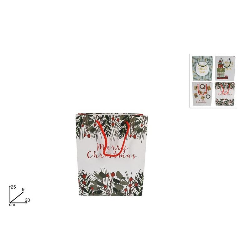 ΤΣΑΝΤΑ ΔΩΡΟΥ MERRY XMAS 25x20x9cm