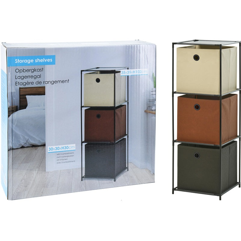 ΡΑΦΙΕΡΑ 30x30x99cm 3 ΘΕΣΕΩΝ