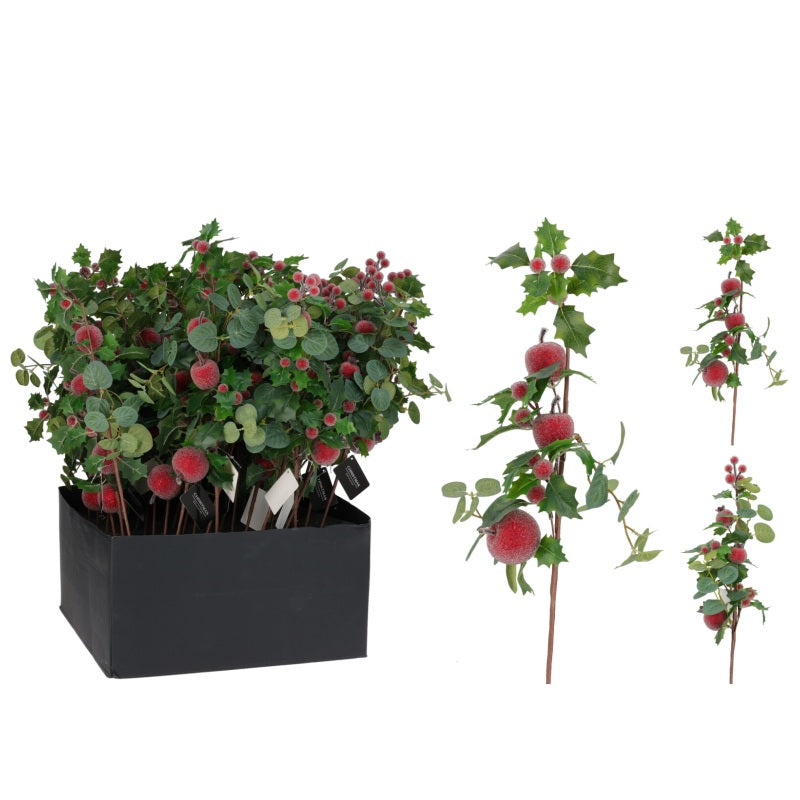 ΚΛΑΔΙ 50cm ΓΚΙ ΚΟΚΚΙΝΑ ΦΡΟΥΤΑ